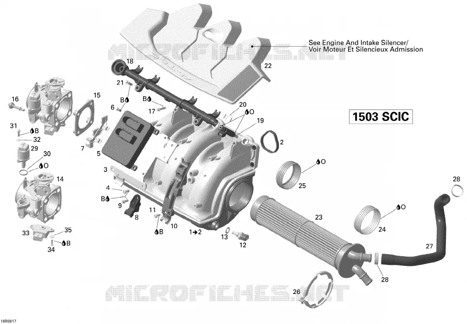 Air Intake Manifold And Throttle Body V1 Sea-Doo