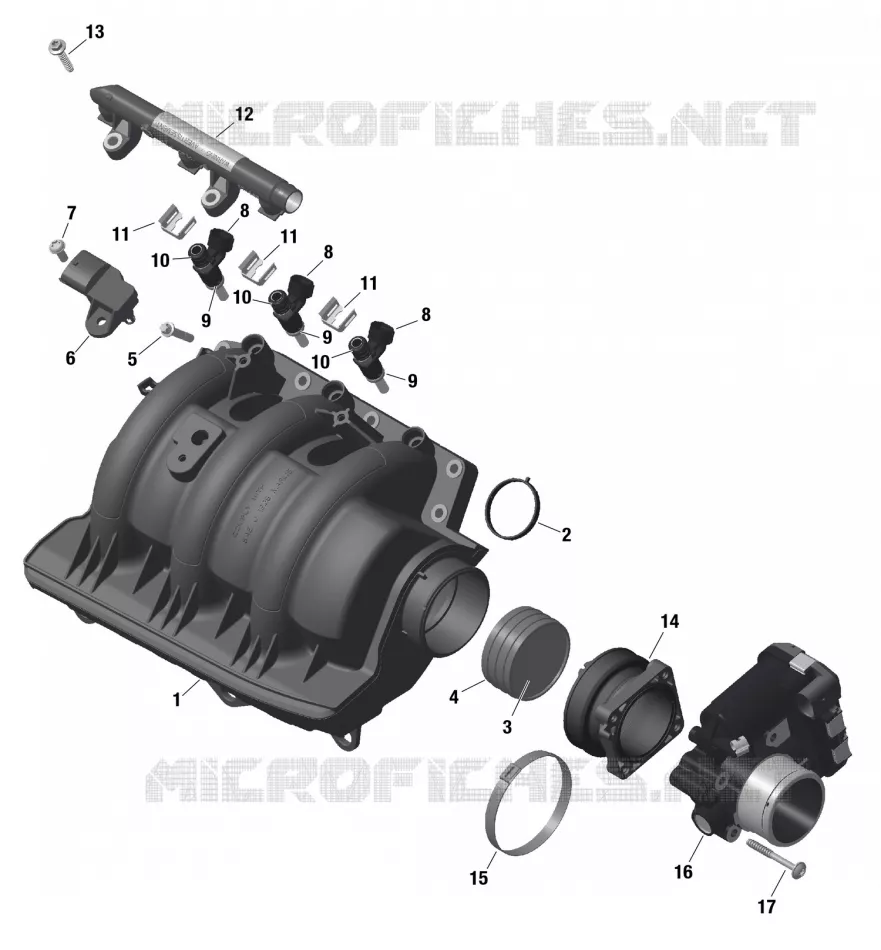 01- ROTAX - Air Intake Manifold And Throttle Body