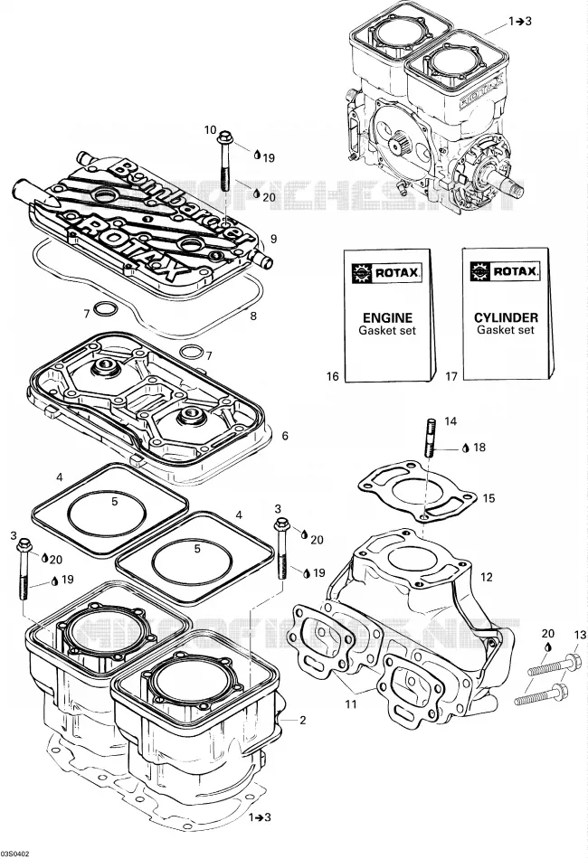 Cylinder, Exhaust Manifold