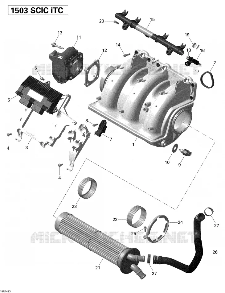 Air Intake Manifold And Throttle Body