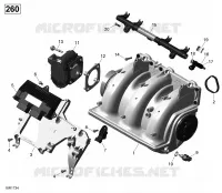 Air Intake Manifold And Throttle Body - 260