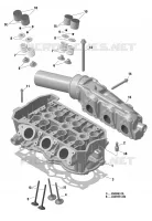 Cylinder Head And Exhaust Manifold  - 903