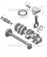 Engine - Crankshaft And Pistons -  1630 SCIC