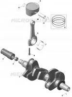 CRANKSHAFT AND PISTONS