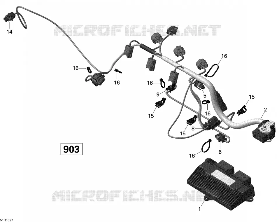 Engine Harness And Electronic Module ACE 900 HO_51R1527