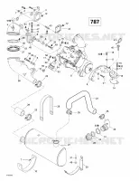 Engine Support And Muffler (787)