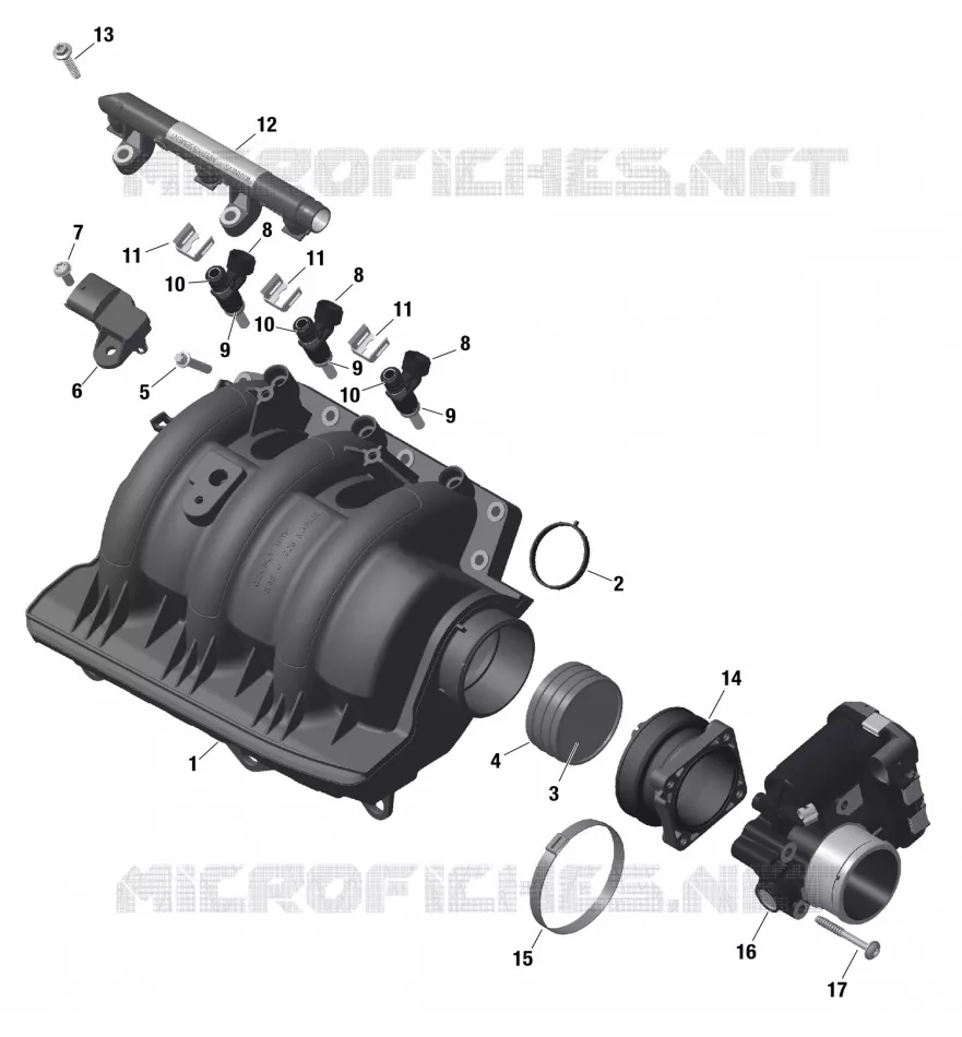01- ROTAX - Air Intake Manifold And Throttle Body