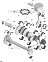 Crankshaft, Pistons and Balance Shaft