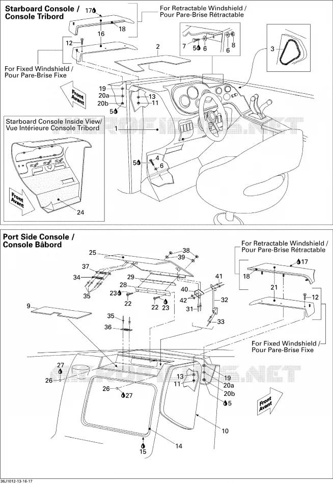 Front Console And Glove Box