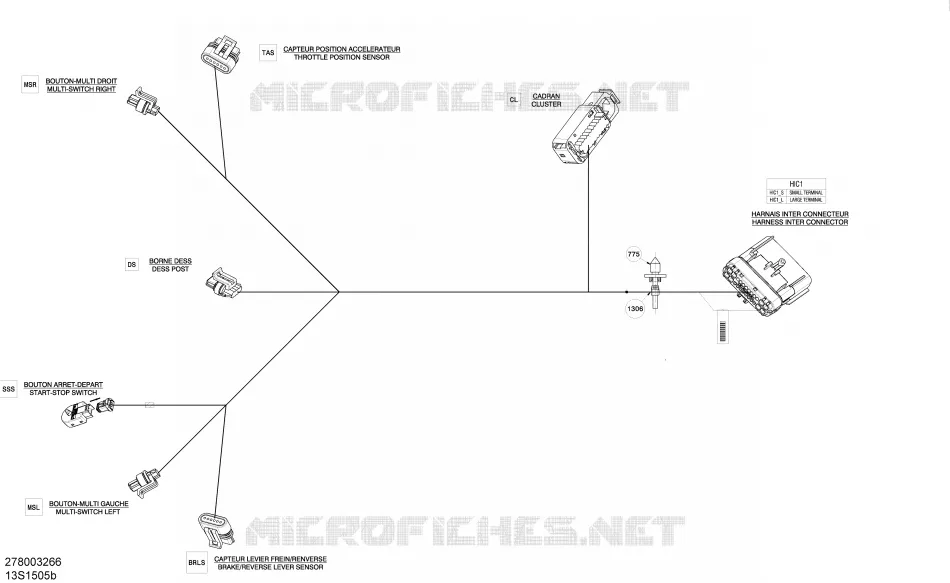 Electrical Harness - Steering Harness - 278003266 (Refer to Electrical System for Model)