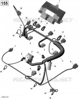 Engine Harness And Electronic Module - 130-155 Model Without Suspension