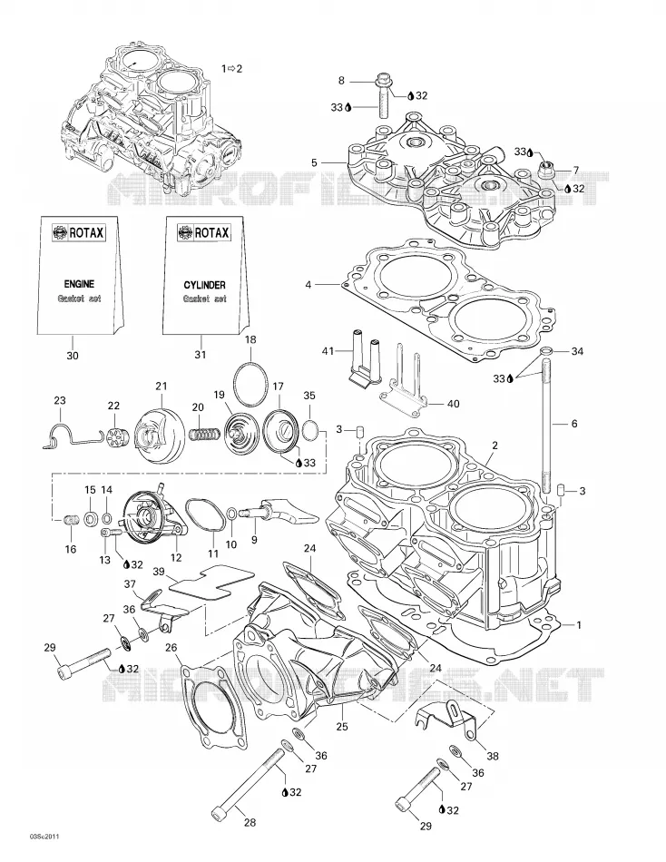 Cylinder, Exhaust Manifold
