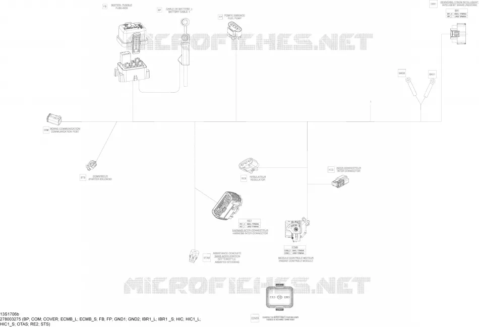 Electrical Harness - Main Harness - 278003275 (Refer to Electrical System for Model)
