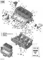 Engine Block - 130-155 Model Without Suspension