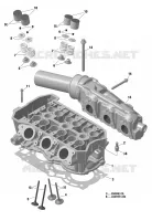 Rotax - Cylinder Head And Exhaust Manifold - 903 / Built up to Sept 28 2020