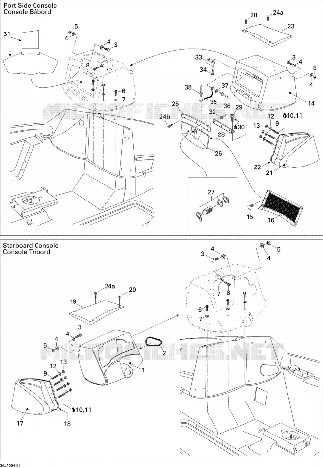 Front Console And Glove Box
