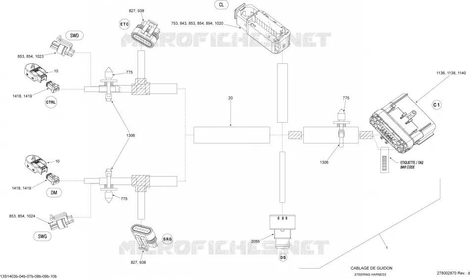Electrical Harness Steering Harness_13S1404b