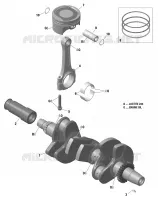 Rotax - Crankshaft And Pistons - 903 / Built up to Nov 5 2020