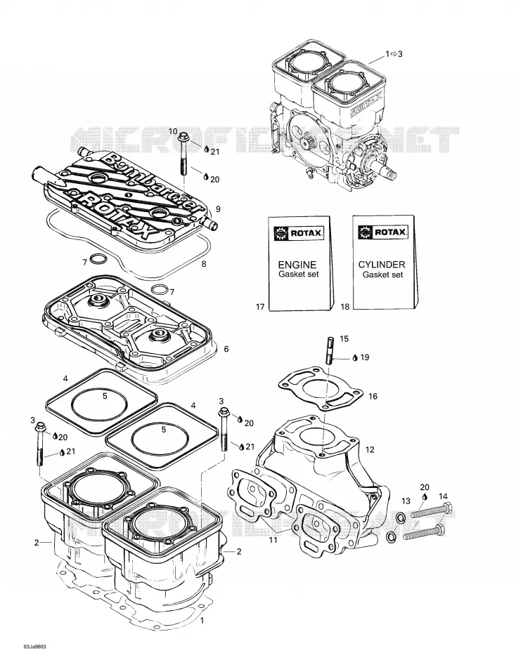 Cylinder, Exhaust Manifold