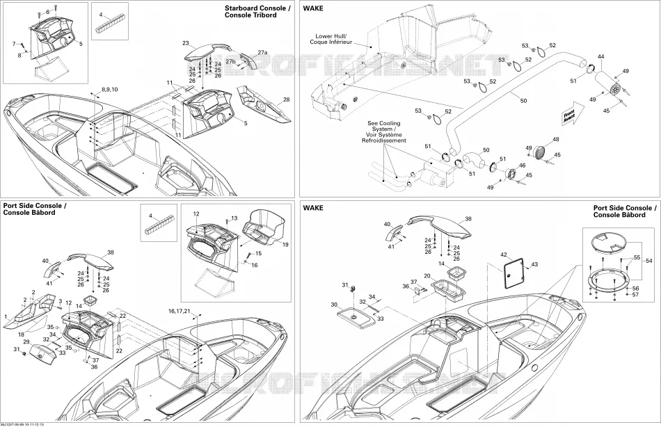 Front Console And Glove Box , Challenger S