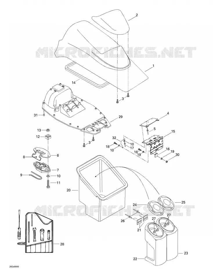 Front Storage Compartment