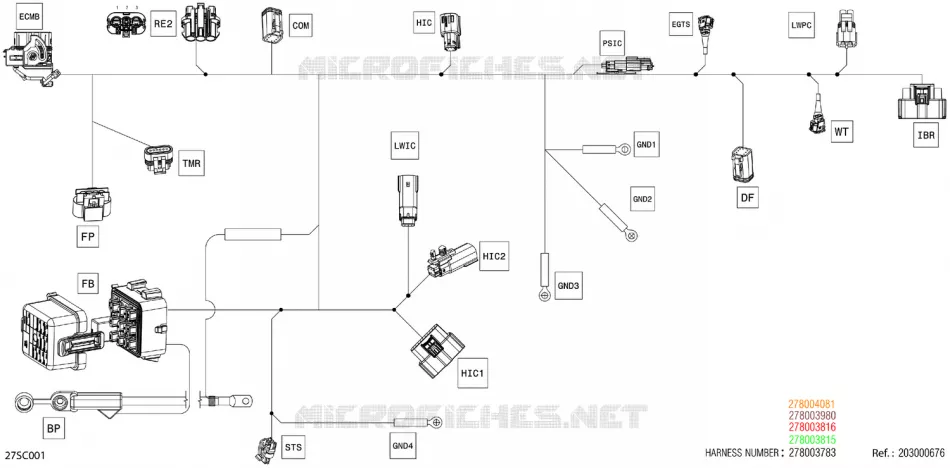 02- 0 - MAIN HARNESS - 278003783