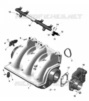 01- ROTAX - Collecteur Admission Air Et Carter De Papillon