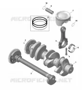 01- ROTAX - Vilebrequin et Pistons