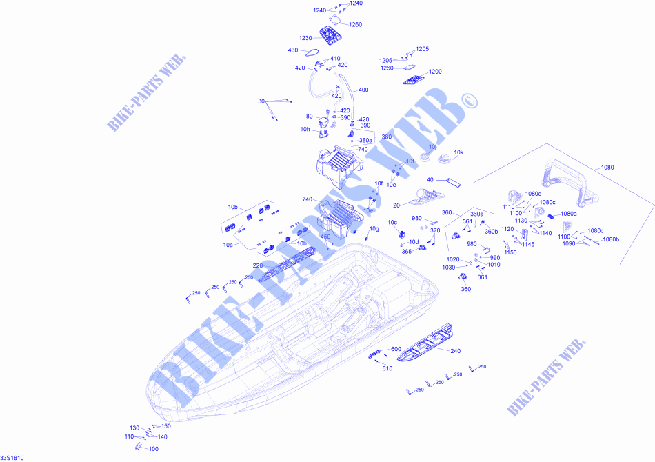 Hull GTX   230 for Sea-Doo GTX 230 2018