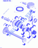 Crankshaft, Pistons And Balance Shaft _02R1528 for Sea-Doo GTI 130 2015