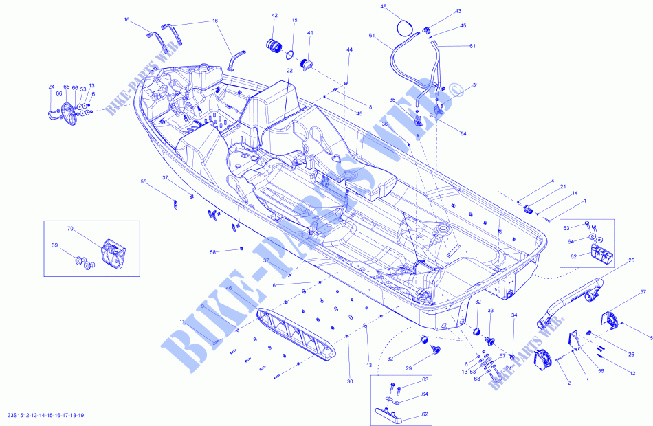 Hull ACMP_33S1514 for Sea-Doo GTI SE 130 2015
