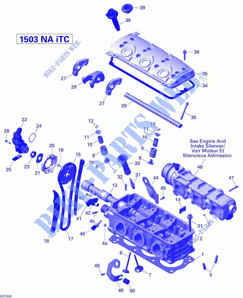 Cylinder Head _03R1529 for Sea-Doo GTI SE 155 2015