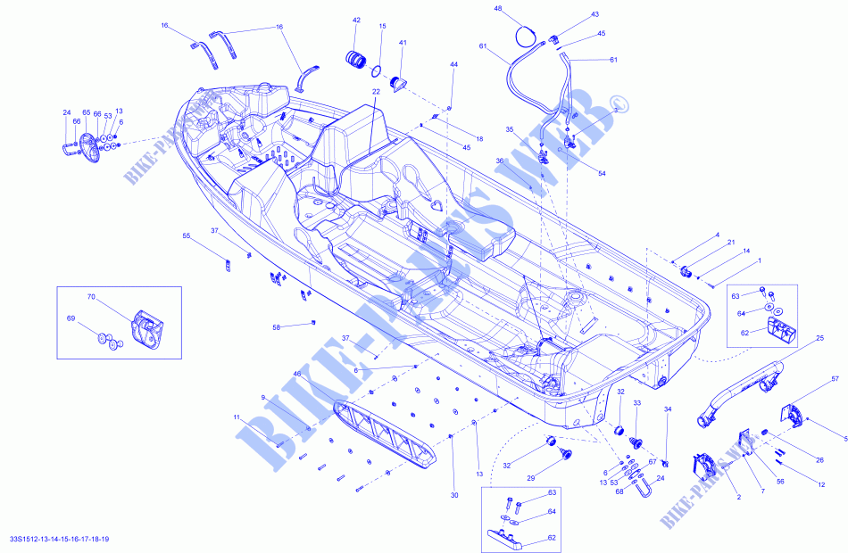 Hull ACMP_33S1518 for Sea-Doo GTR 215 2015