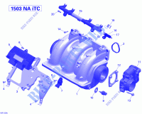 Air Intake Manifold And Throttle Body 2_18R1529b for Sea-Doo GTX 155 2015