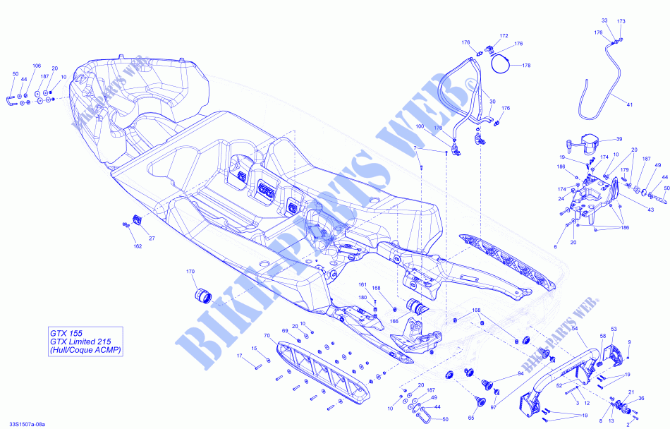 Hull ACMP_33S1507a for Sea-Doo GTX 155 2015