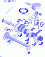Crankshaft, Pistons And Balance Shaft _02R1530 for Sea-Doo GTX LIMITED 215 2015