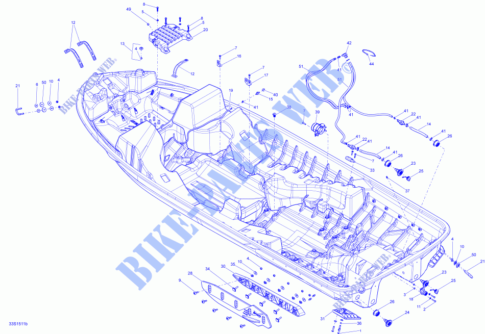Hull LFI_33S1511b for Sea-Doo RXP-X 260 & RS 2015