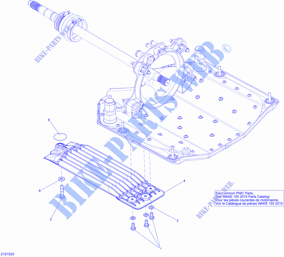 Propulsion for Sea-Doo SAR 155 2015