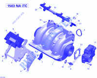 Air Intake Manifold And Throttle Body 2_18R1529b for Sea-Doo WAKE 155 2015