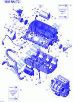 Engine Block for Sea-Doo GTI SE 155 2014