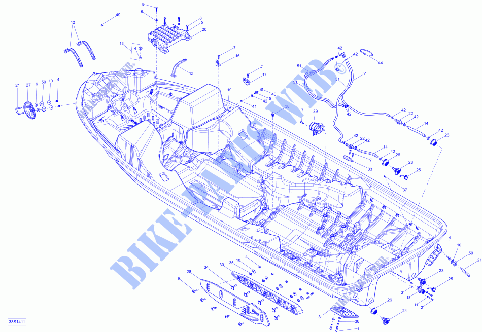 Hull _33S1411 for Sea-Doo RXP-X 260 & RS 2014