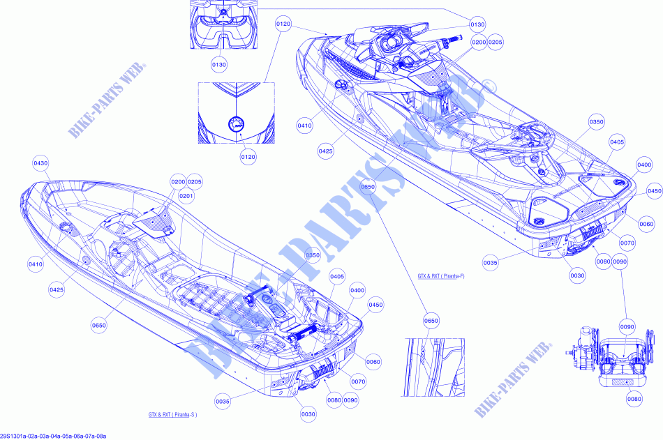 Decals for Sea-Doo  GTX LIMITED iS 260 ( iS:SUSPENSON INTELLIGENTE) 2013