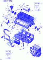 Engine Block for Sea-Doo GTI 130 (23CS/23CR) 2012