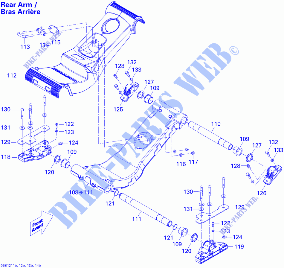 Seat Suspension 2 for Sea-Doo GTX LIMITED iS 260 (18CA/18CB) iS:SUSPENSON INTELLIGENTE 2012