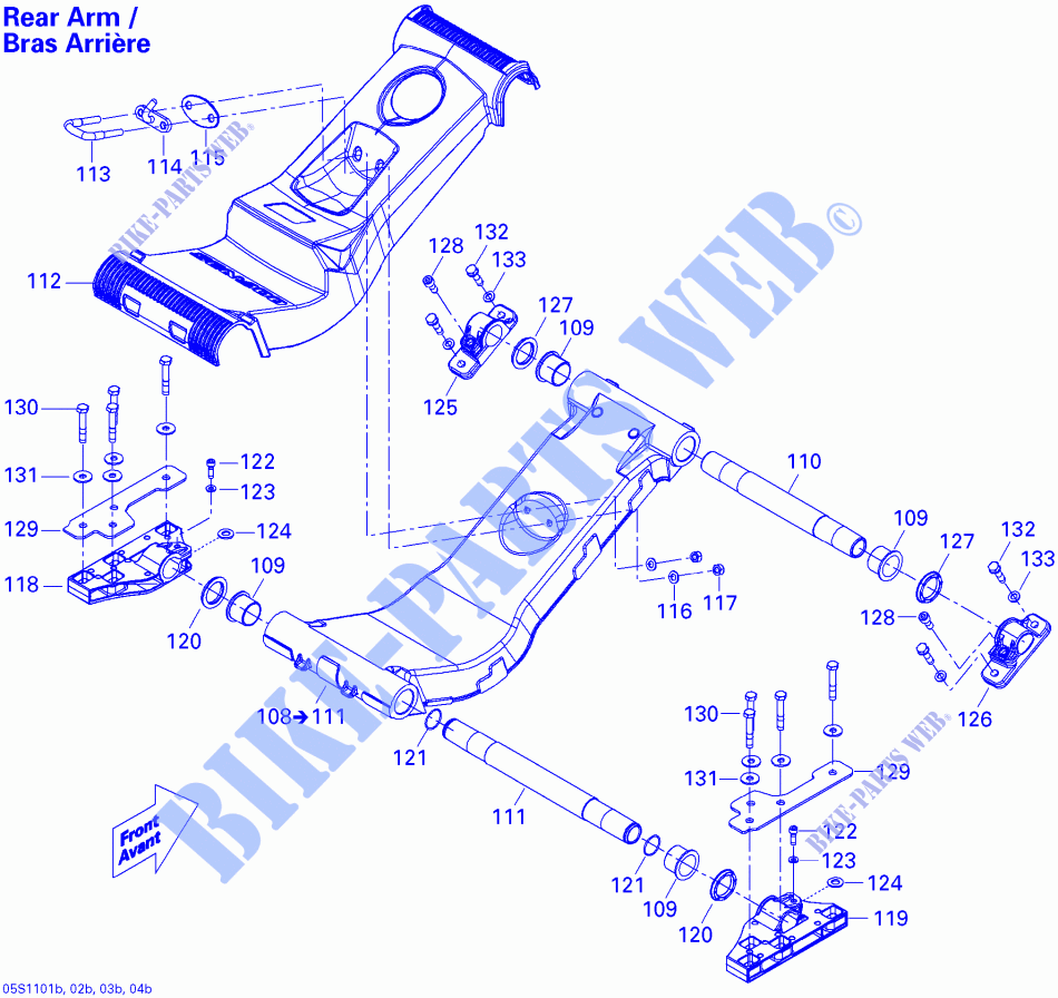 Seat Suspension 2 for Sea-Doo RXT-X aS  & XRS aS (aS: ADJUSTABLE SUSPENSION) 2011