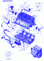 Engine Block for Sea-Doo GTX LIMITED iS 260 (iS:SUSPENSON INTELLIGENTE) 2010