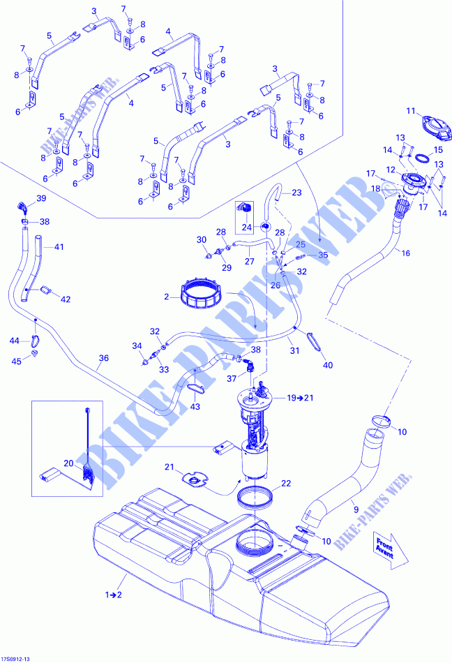 Fuel System for Sea-Doo GTX LIMITED iS 255 (iS:SUSPENSON INTELLIGENTE) 2009