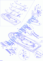 Body, Rear View for Sea-Doo RXP-X 255 & RS 2009