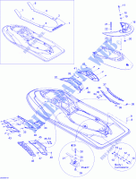 Body, Rear View for Sea-Doo RXP 155 2008