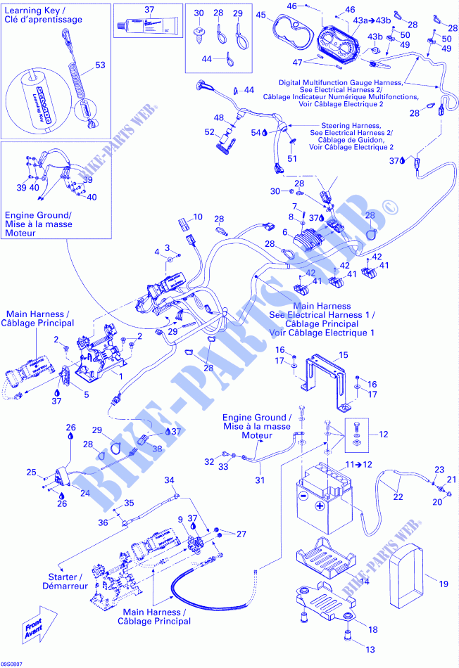 Electrical System for Sea-Doo RXT-X 255 2008